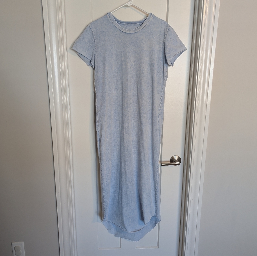 Frank & Eileen Harper Perfect Tee Maxi Dress - Mineral Blue Vintage Wash sz L